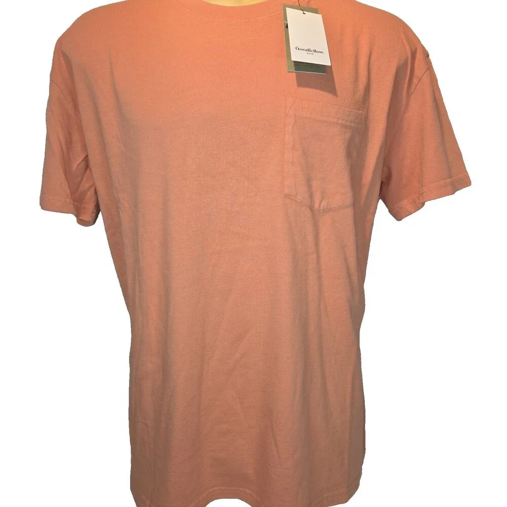 Goodfellow Orange Pocket T-shirt Men's Size L NEW
